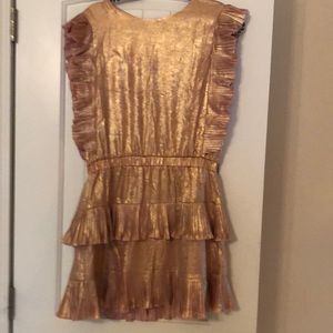 Absolutely adorable Dress with little shoulder sleeve… Peach Sheen… so Stylish